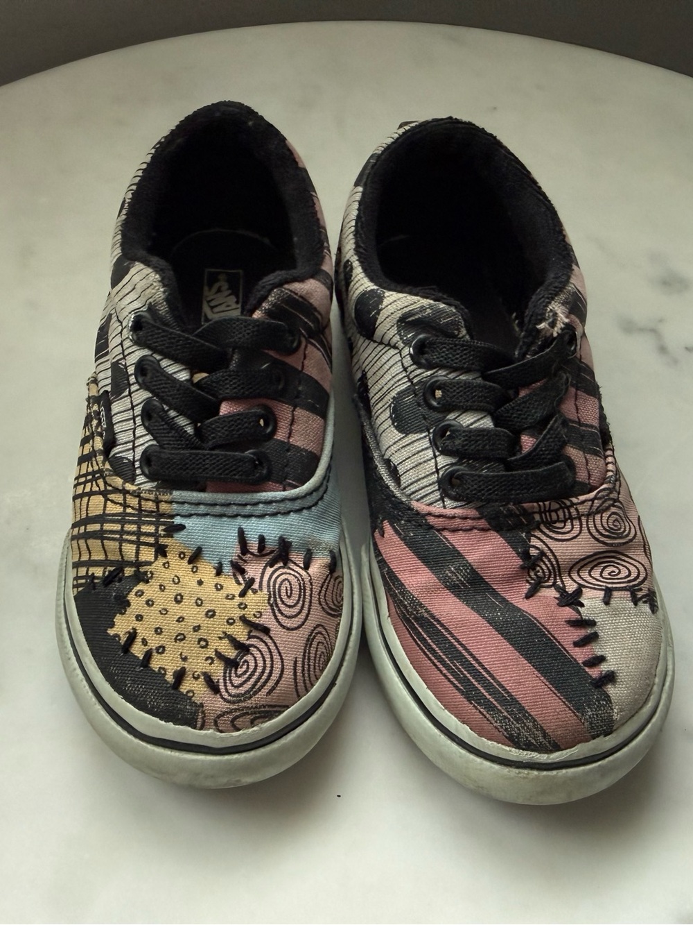 Disney Vans Era Elastic Lace Sally Nightmare Before Christmas Shoes Toddler